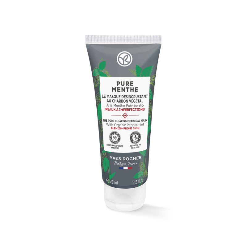 Le Masque Désincrustant au Charbon Végétal Pure Menthe